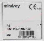 Il monitor paziente del modulo di Mindray A6 l'IPM IBP parte il PN 115-011827-00