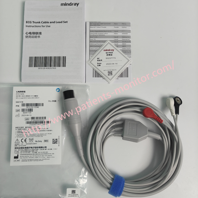 Mindray 6Pin 3-Lead ECG Cable, AHA, Defib-P EA6131B PN 0010-30-43117
